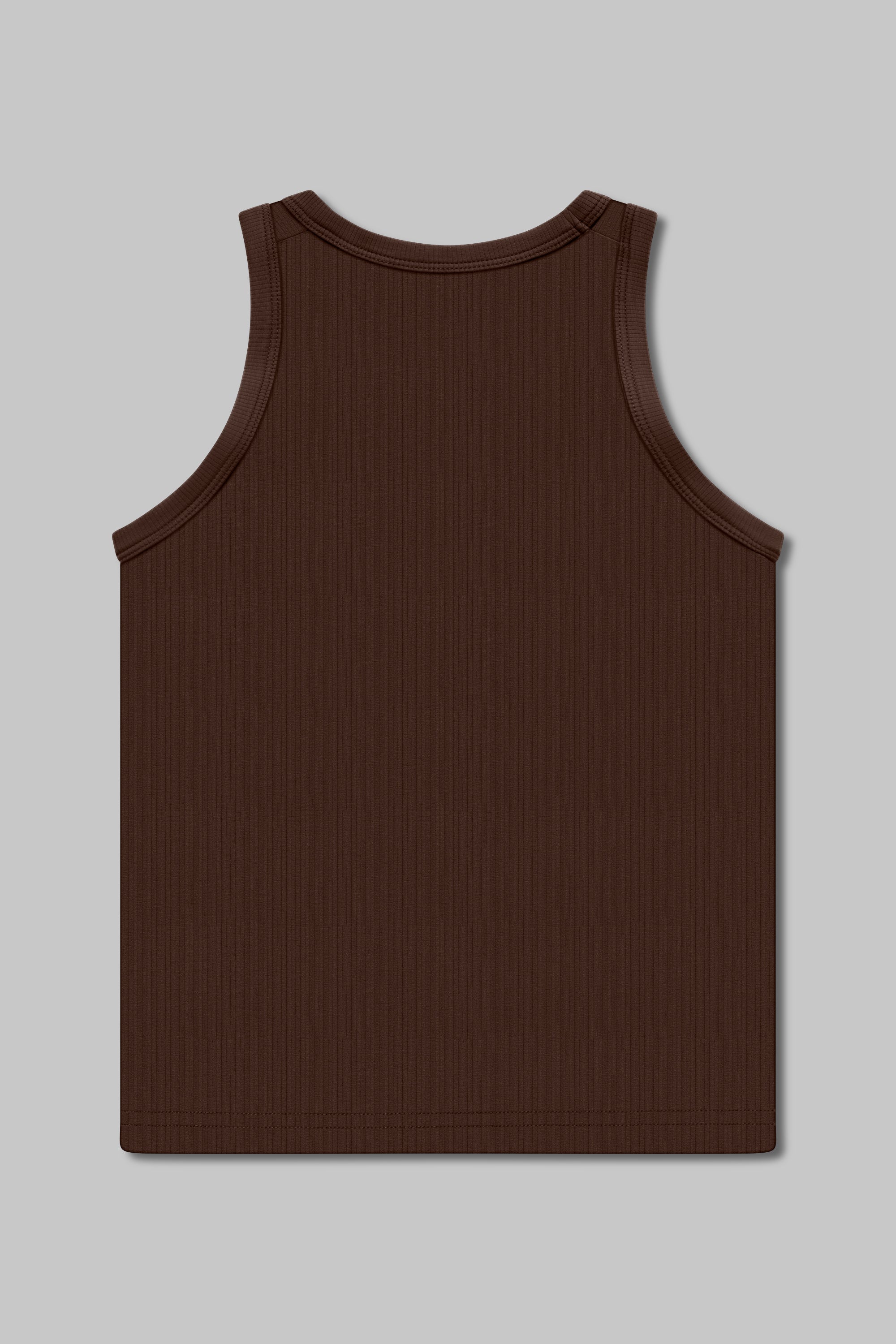 Brun tanktop med indbygget BH